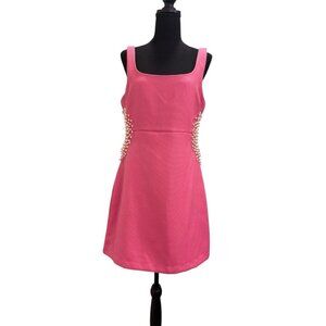 4SI3NNA Women’s Correli Pink Pearl Accent Dress Size L